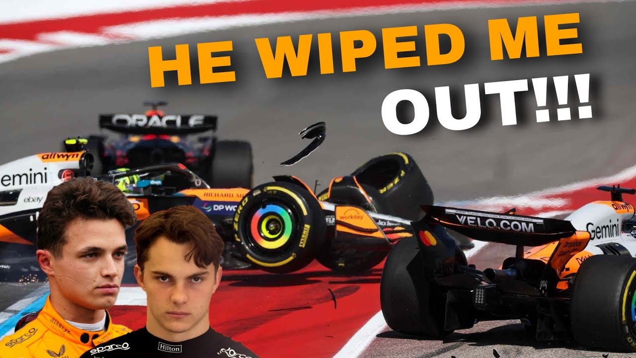 Piastri & Norris 𝗙𝗨𝗟𝗟 TEAM RADIO after CRASHING OUT OF THE 2025 US GP SPRINT!