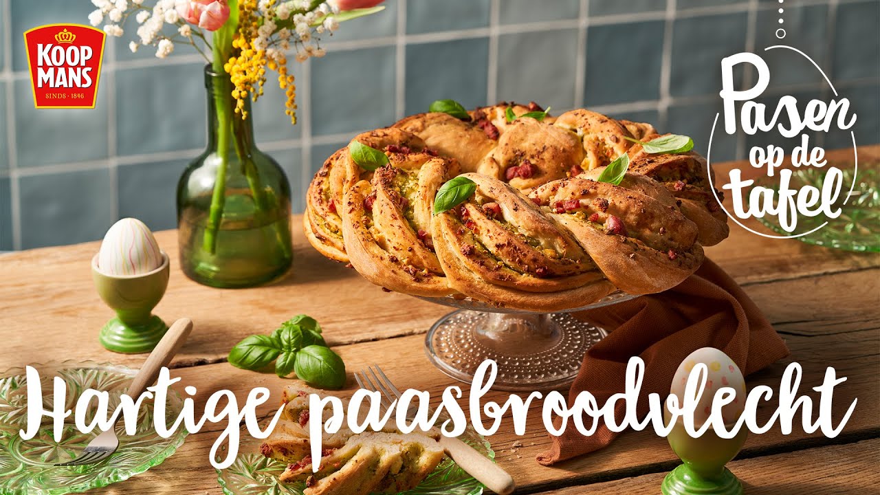 Pasen op de tafel | Hartige paasbroodvlecht