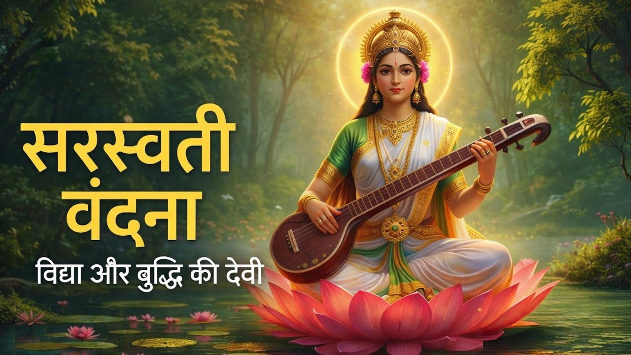 🙏 Saraswati Vandana | Saraswati Puja Special 🌼 | Vidya Buddhi ke Liye Shant Vandana 