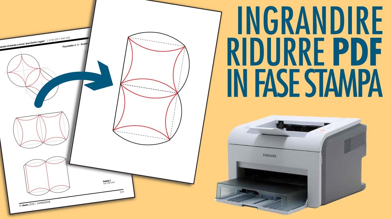 Come ingrandire e ridurre cartamodelli e disegni in PDF nella fase di stampa, con Acrobat Reader