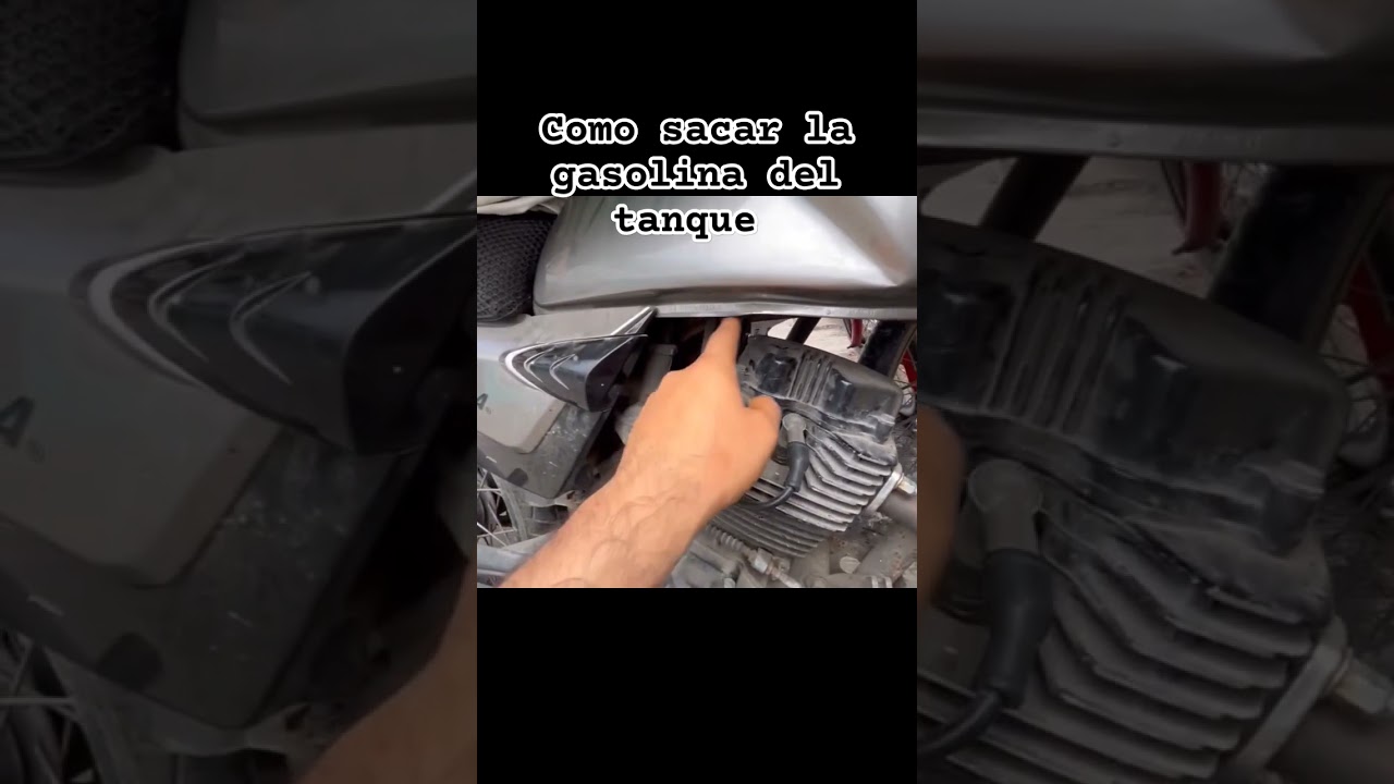 como sacar la gasolina del tanque