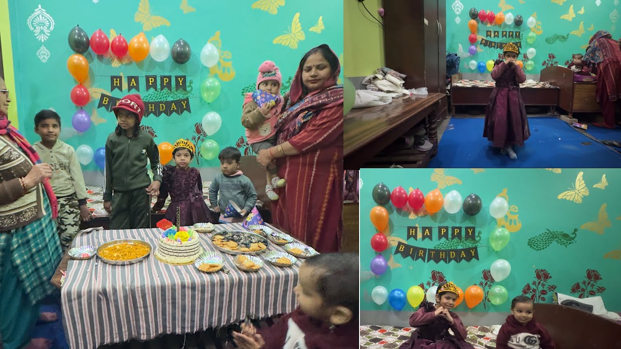 Little Angel Maanvi Birthday 👼🎂 | Family Vlog | Cake Cutting & Fun 🎉