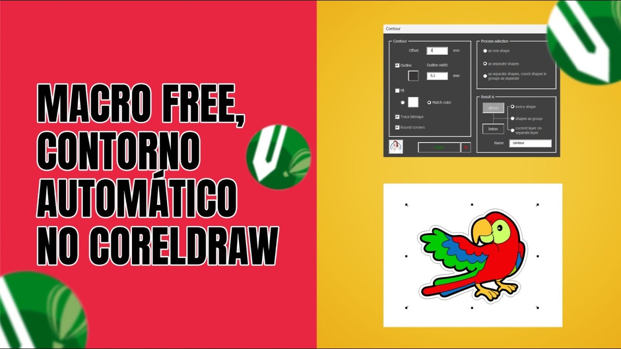 CONTORNO AUTOMÁTICO NO COREL DRAW (PLUGIN GRÁTIS)