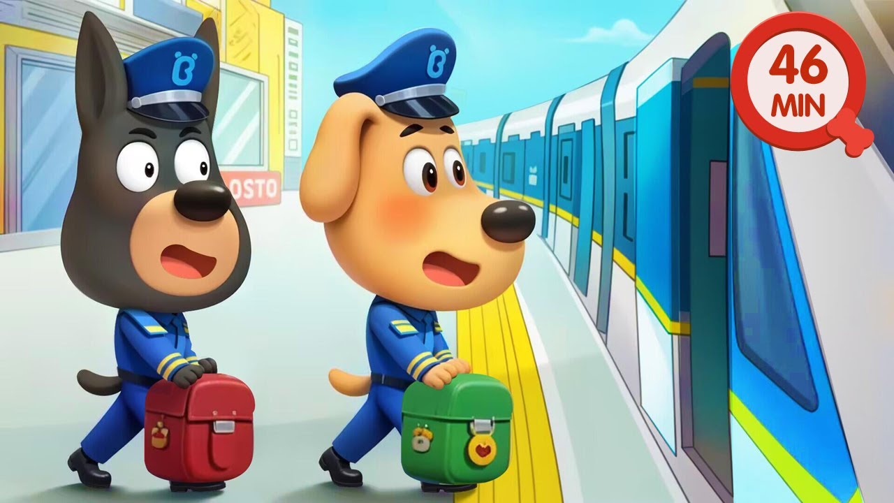 Safe Travels on Trains | Kids Cartoon | Safety Tips | Police Cartoon | Sheriff Labrador