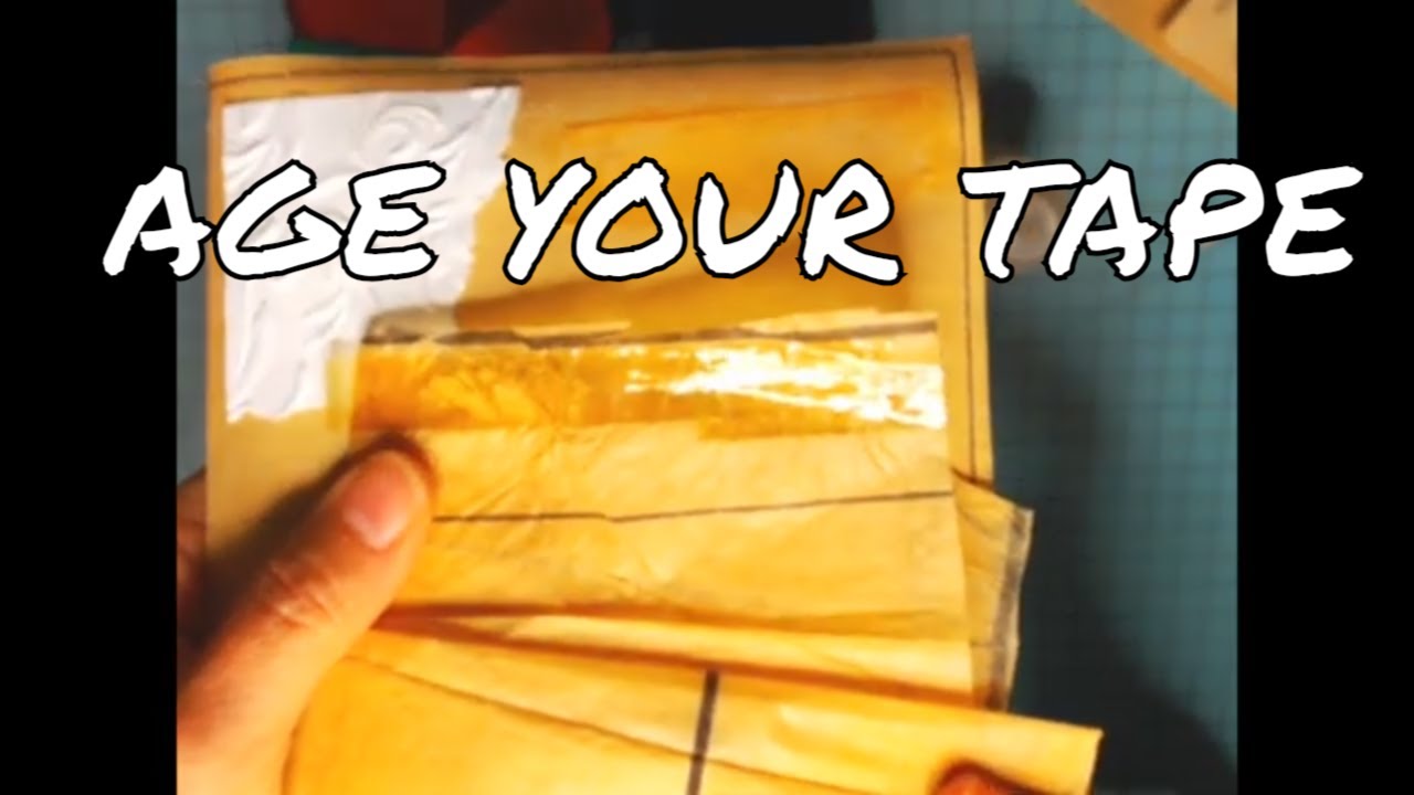 How to make Scotch tape look old for your Junk Journal and Mixed Media Projects!