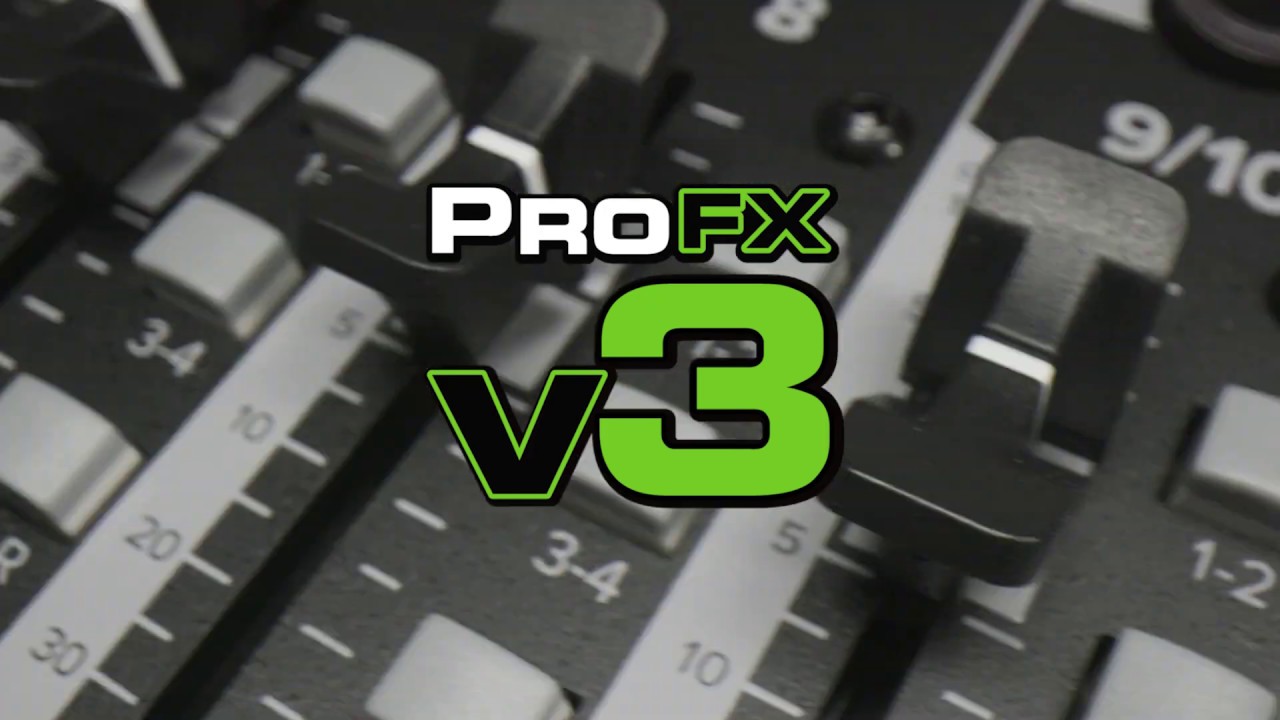 ProFXv3 Series - Professional Effects Mixers with USB