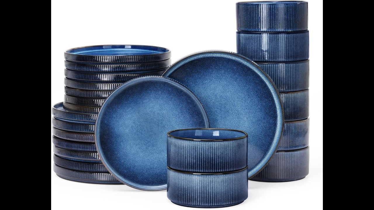 Famiware Stoneware Set for 8 Review - Pros & Cons - Famiware Star Plates and Bowls Sets