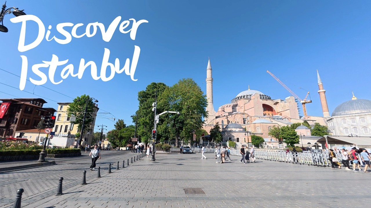 Walking Tour Istanbul: From Gülhane Park to Hagia Sophia & Blue Mosque | 4K City Sounds
