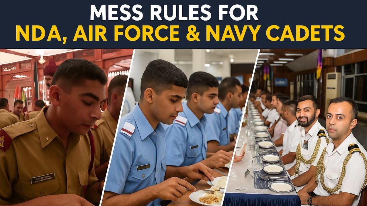 Mess Rules for NDA, Air Force & Navy Cadets 