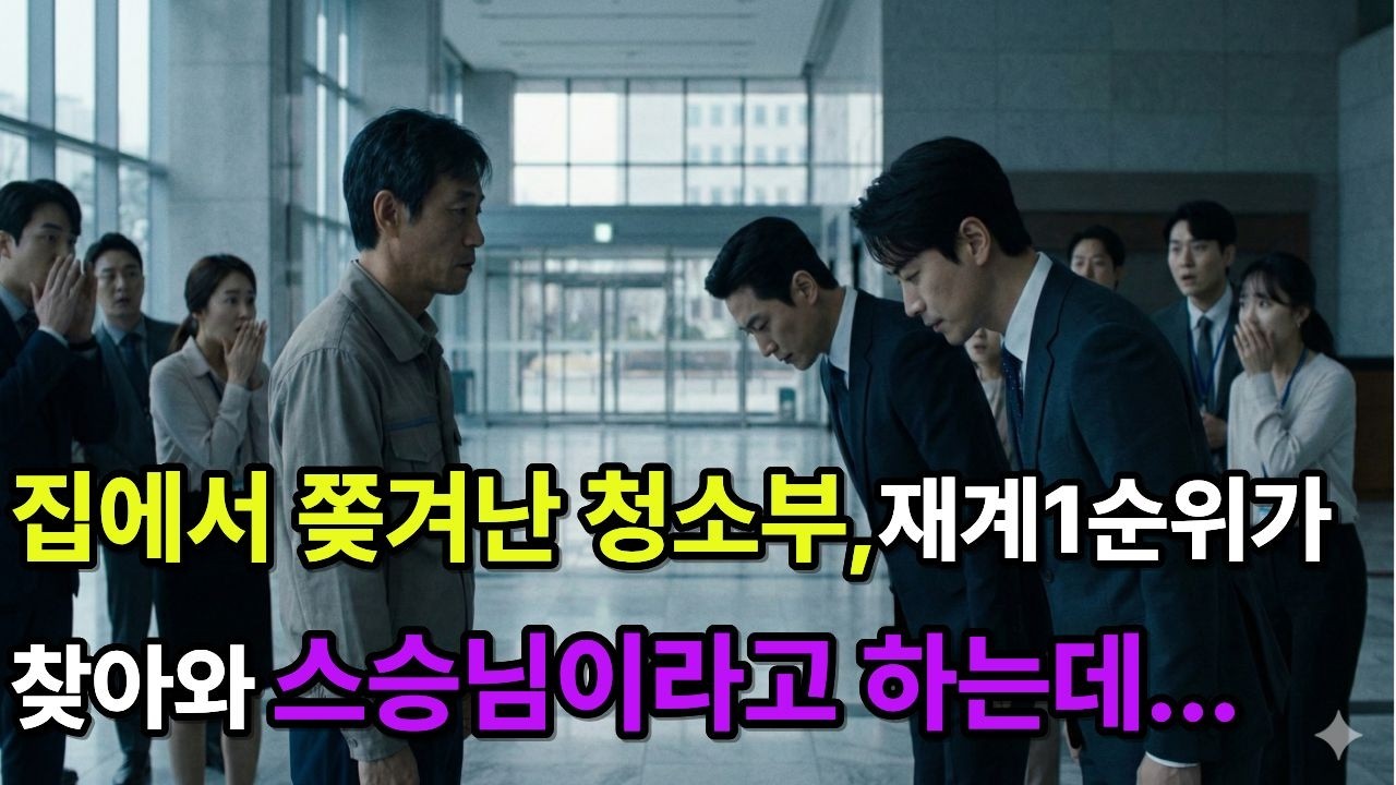 집에서 쫓겨난 청소부, 재계 1순위가 찾아와 스승님이라고 하는데...