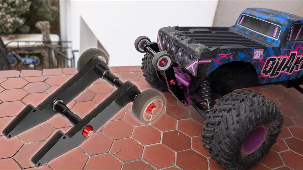 Quake et Gorgon Arrma / test de la nouvelle barre de Wheelie