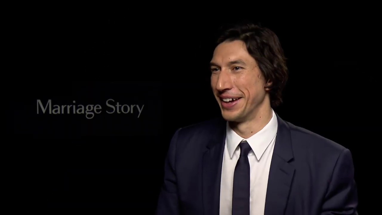 Adam Driver: Marriage Story - food in his teeth and games