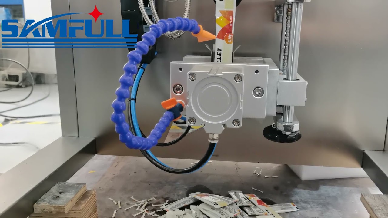 Samfull automatic single lane liquid round corner stick packing machine