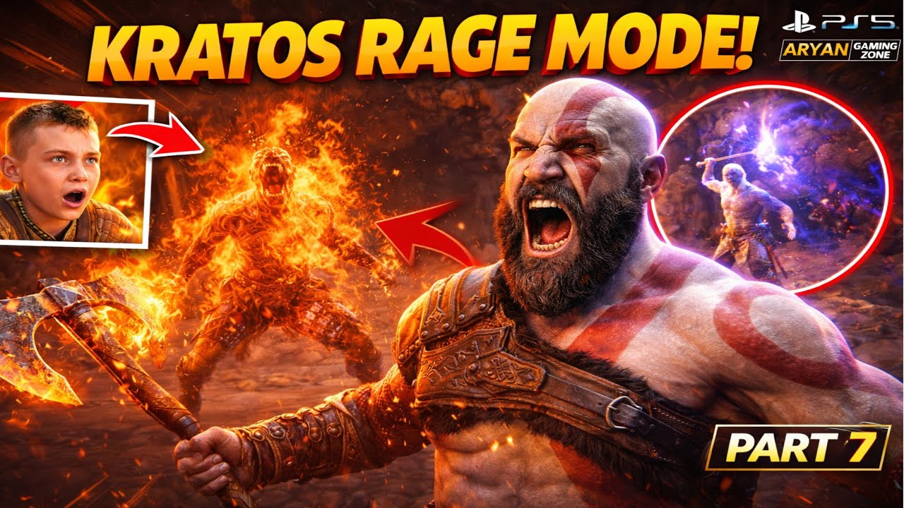 Kratos Unleashed Rage Mode! God of War Ragnarök Gameplay