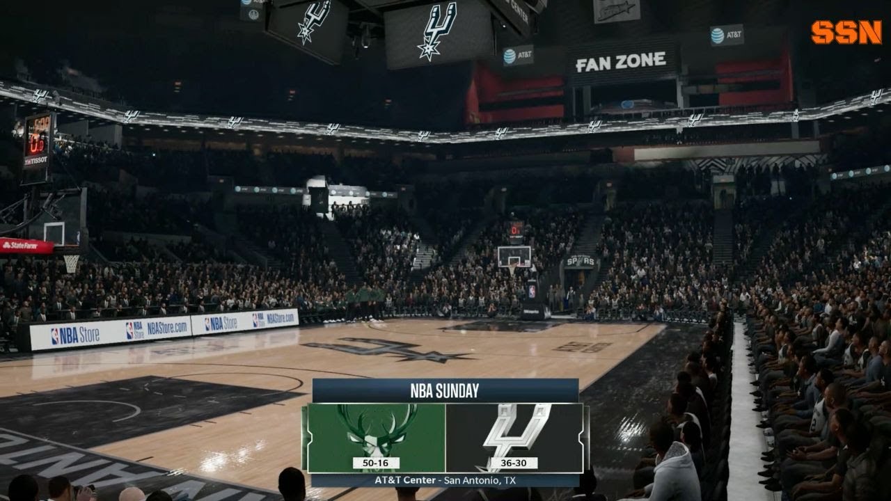 NBA Live 19- Milwaukee Bucks (50-16) vs San Antonio Spurs (36-30)