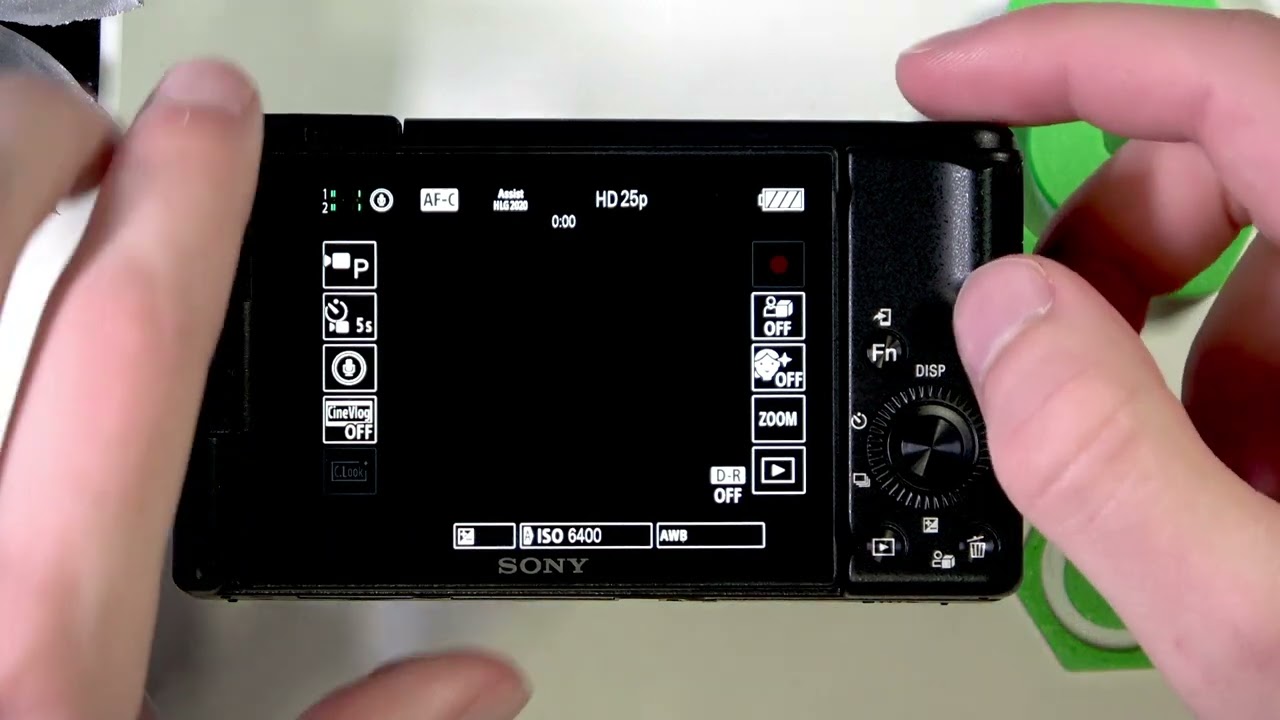 SONY ZV-1 II &ndash; How to Enable or Disable Product Showcase Setting