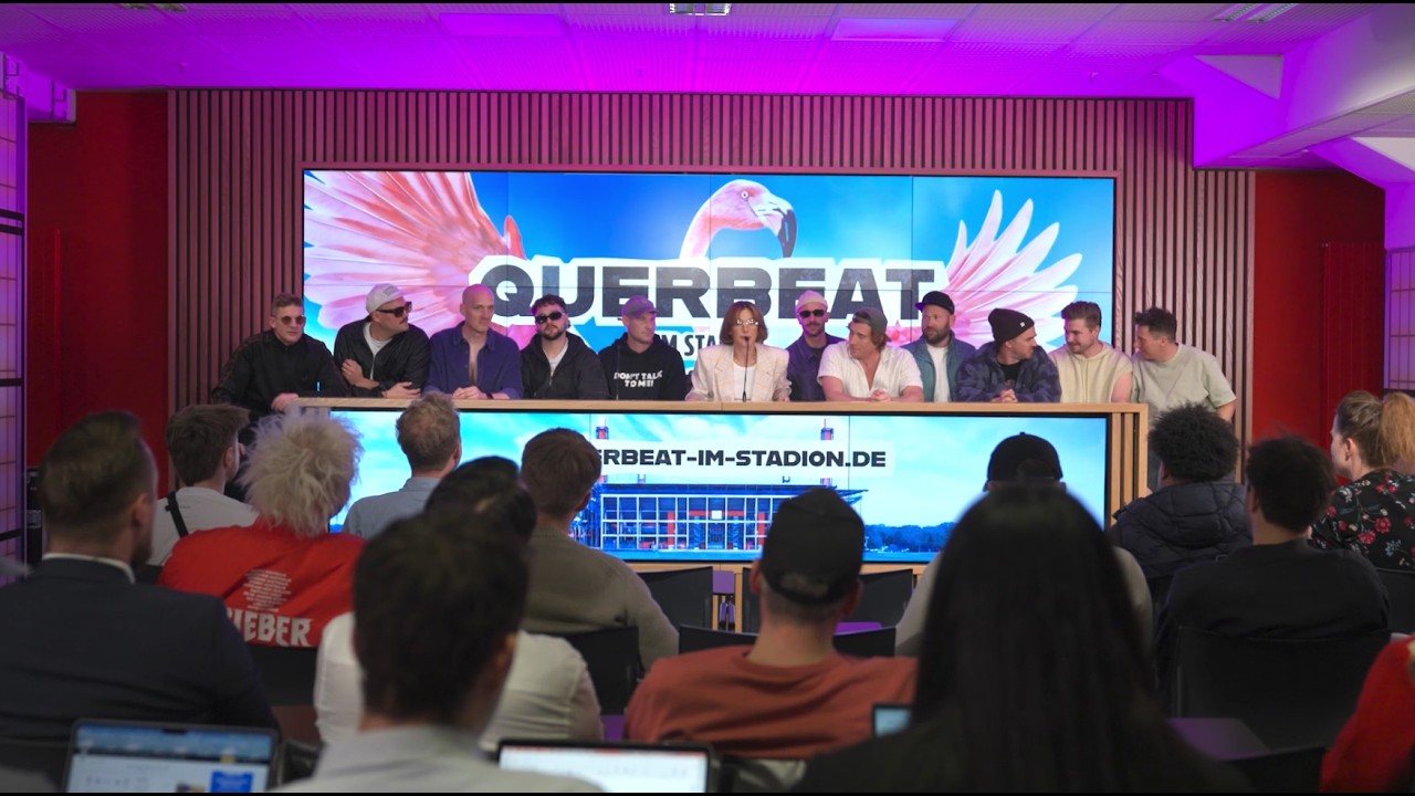 Pressekonferenz zum Thema Querbeat im Stadion