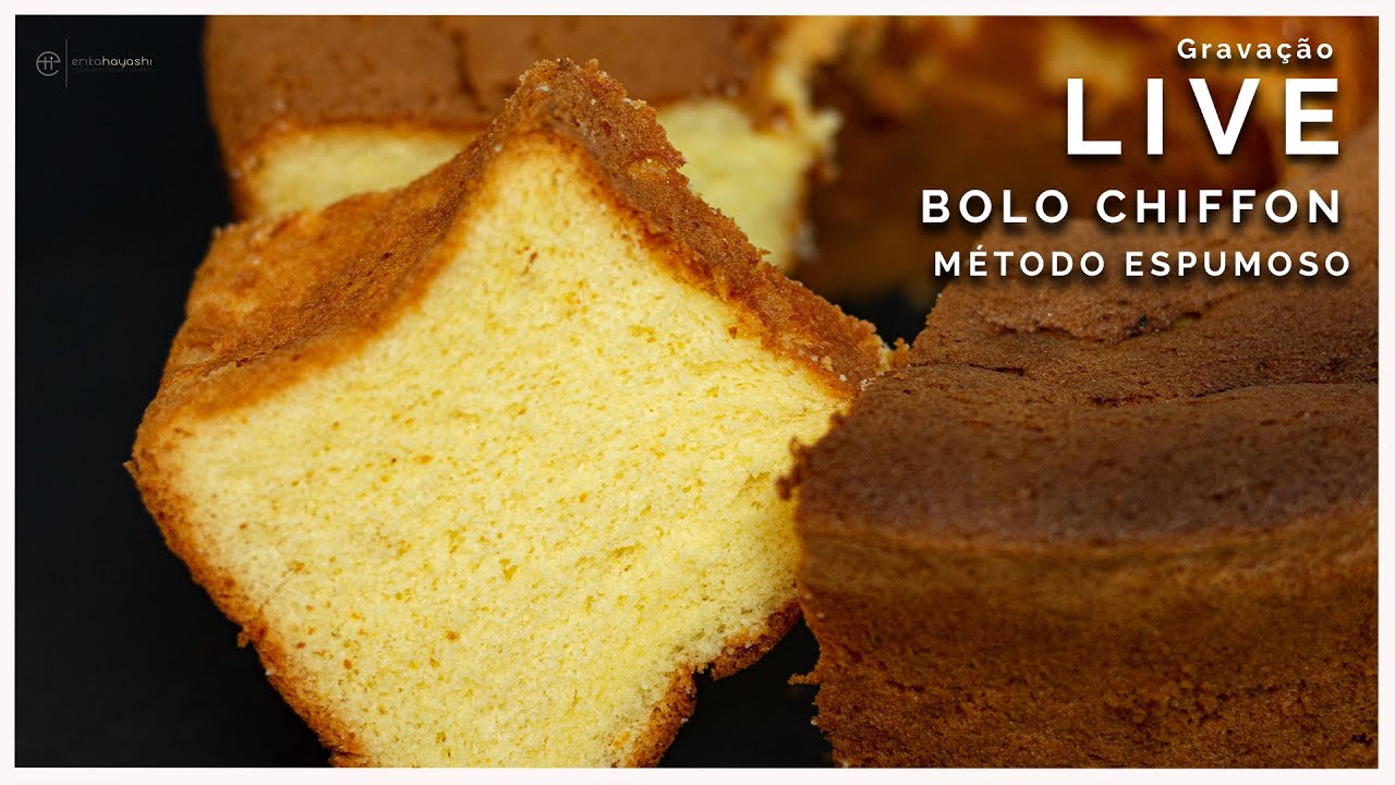 Bolo Chiffon - Método Espumoso | Gravação Live com a Chef Erika Hayashi