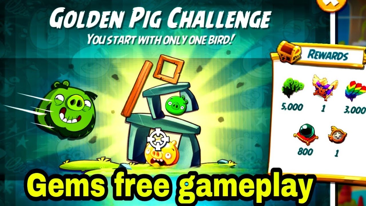 Angry birds 2 the golden pig challenge 23 Aug 2025 with leo gems free#ab2 golden pig challenge today