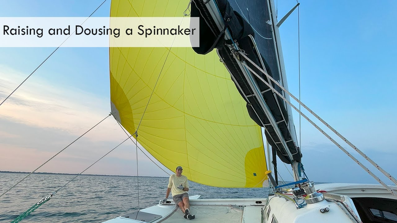 2 Minutes of Raising and Dousing A Spinnaker On A Trimaran