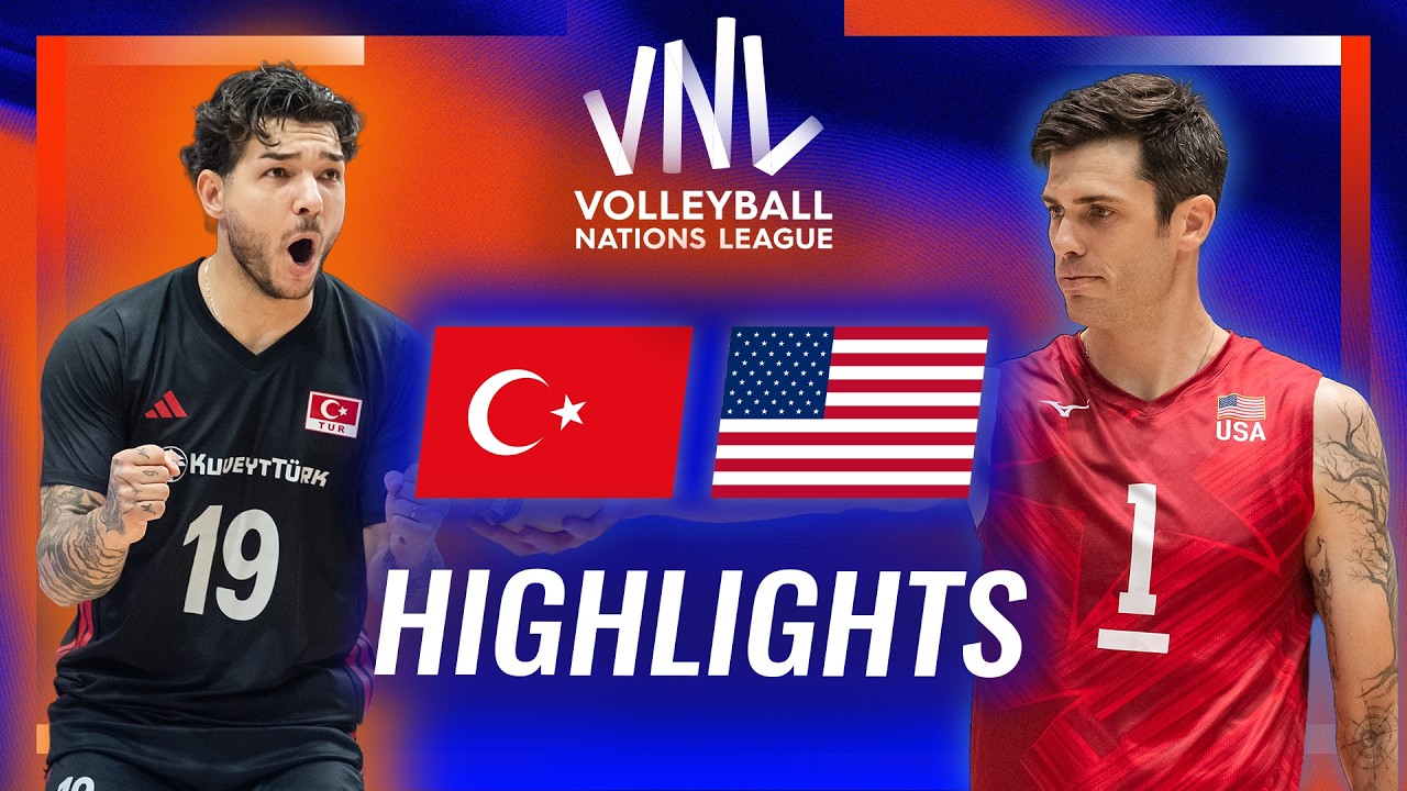 T&uuml;rkiye🇹🇷 vs. USA🇺🇸 - Highlights | Week 1 | Men's VNL 2026