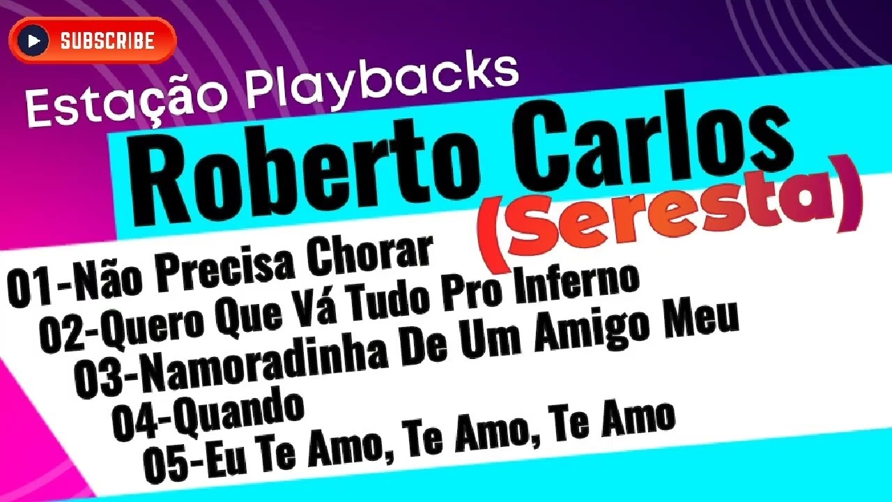 Roberto Carlos – Seresta Pot Pourri Karaoke Com Voz