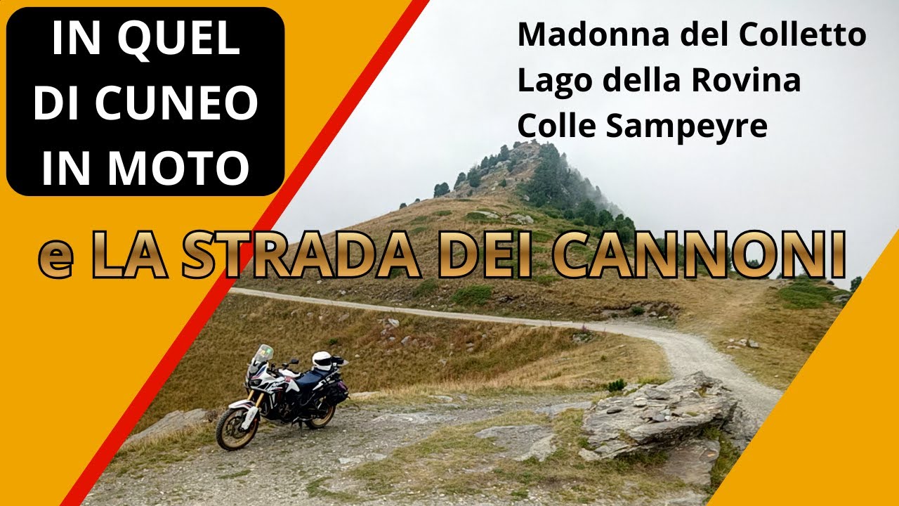 STRADA DEI CANNONI IN MOTO VICINO CUNEO