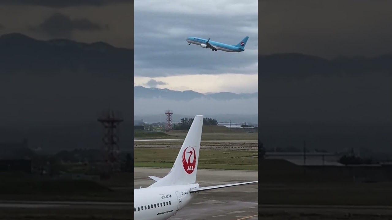 #大韓航空 の #B737900ER の #離陸 #飛行機 #空港 #aircraft #airplane #aviation #airport