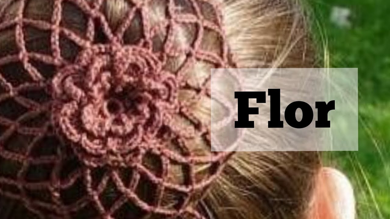 Flor en relieve a Crochet.
