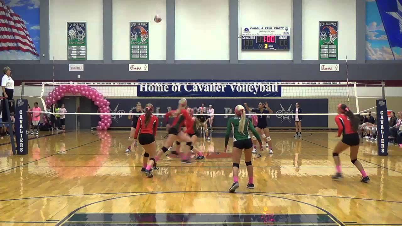 The Woodlands High School (TWHS) at College Park High School volleyball match highlights