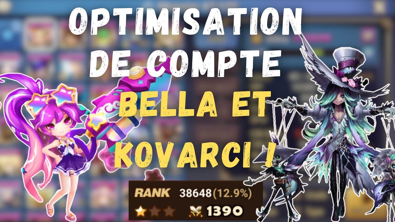 COACHING SW : Un petit compte BELLA + KOVARCI en C1 ! SUMMONERS WAR