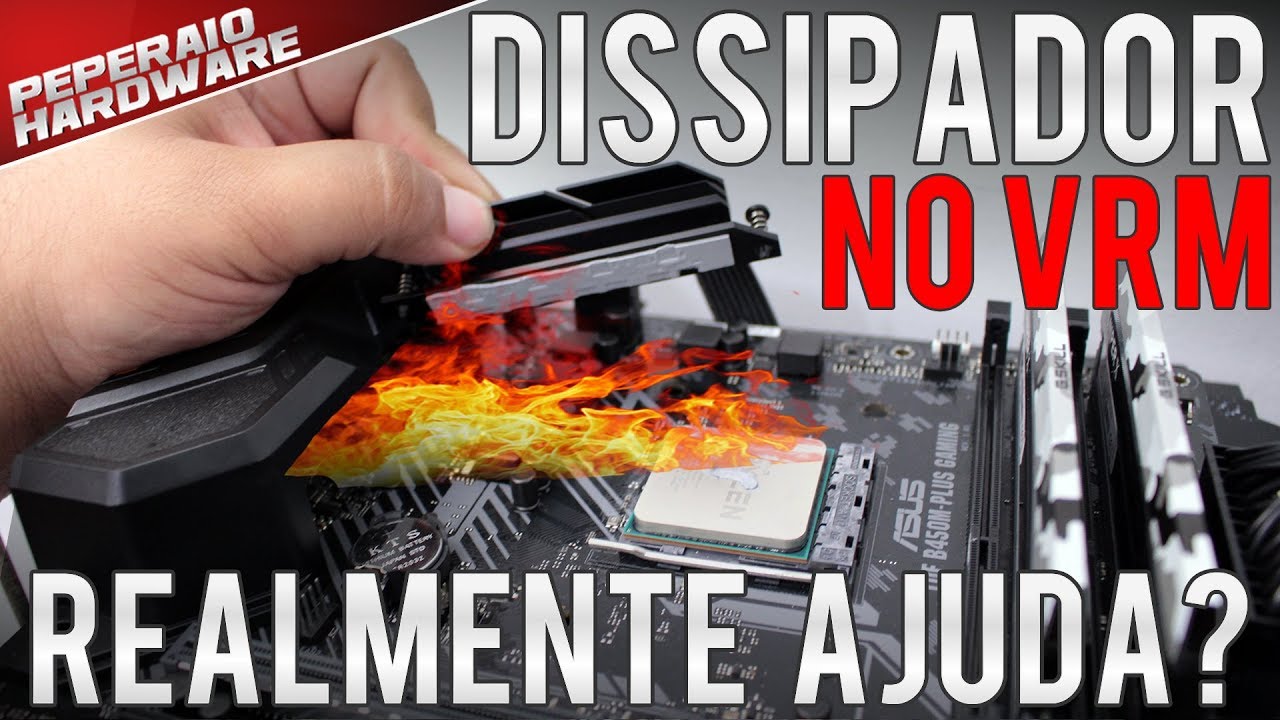 Dissipador no VRM faz diferença? Teste com e sem dissipador / Air cooler vs Water cooler