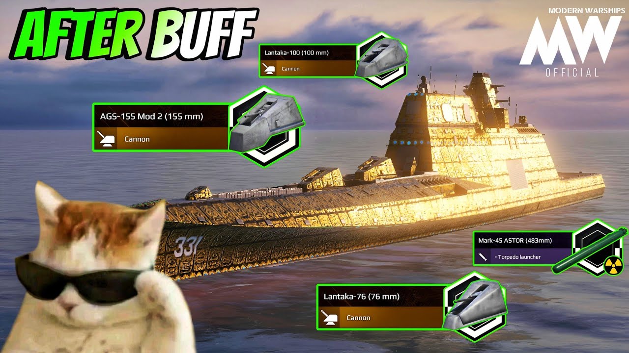 After Buff This Ship Have Better Firepower 🔥 But Very Poor Maneuver 🚫 - Modern Warships 