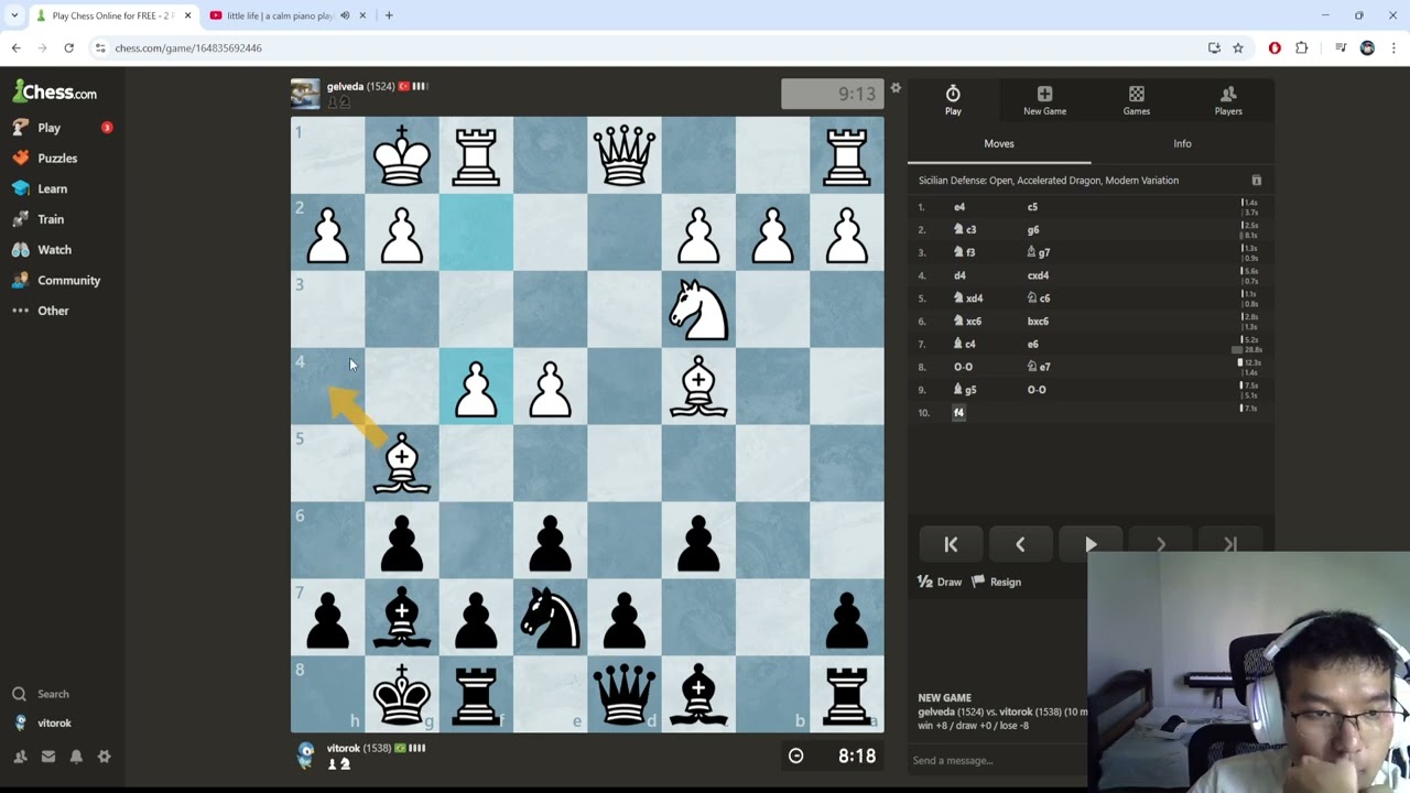 playing a game of chess every day until i reach 1600 or get a damn job - day 33