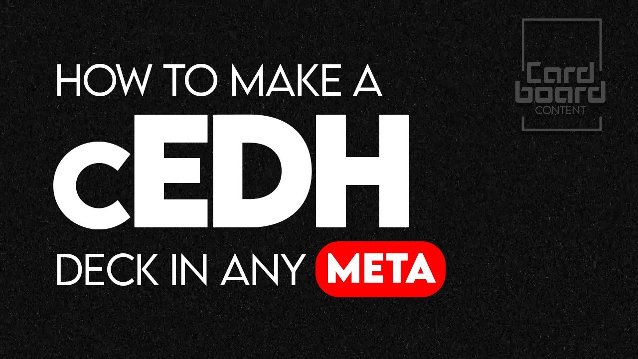 How to make a cEDH deck in any Meta