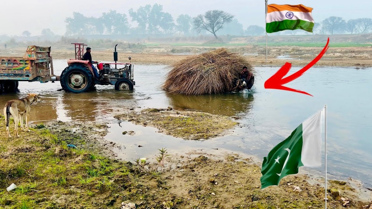 pakistan ka last village jahan log river cross kar kay village jate hain | India Pakistan border