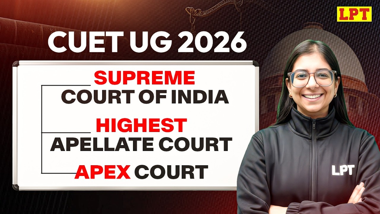 Supreme Court of India ⚖️ CUET UG 2026 Legal Studies | Apex Court, Powers & Articles