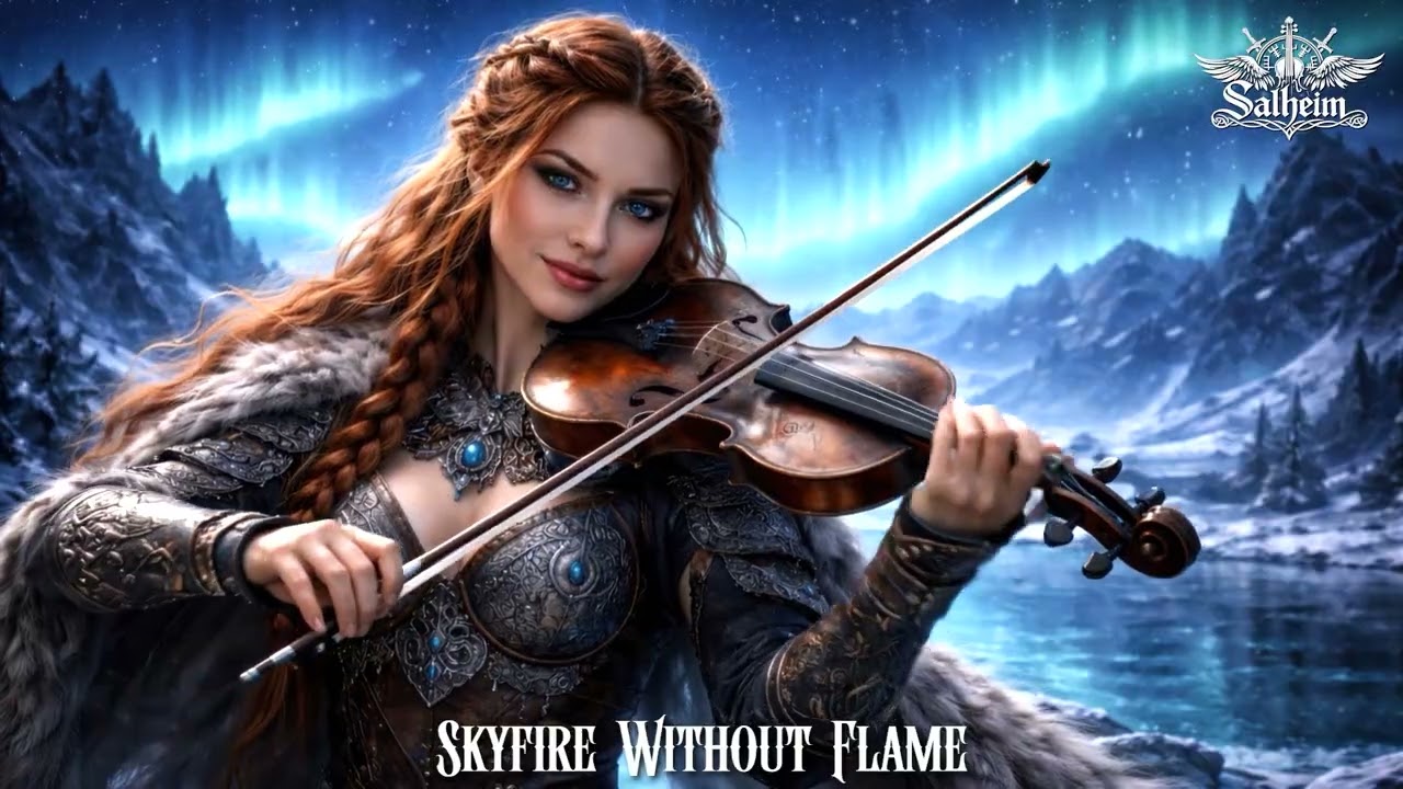 SKYFIRE WITHOUT FLAME | Viking Violin Metal | Nordic Fantasy Music for Focus & Gaming