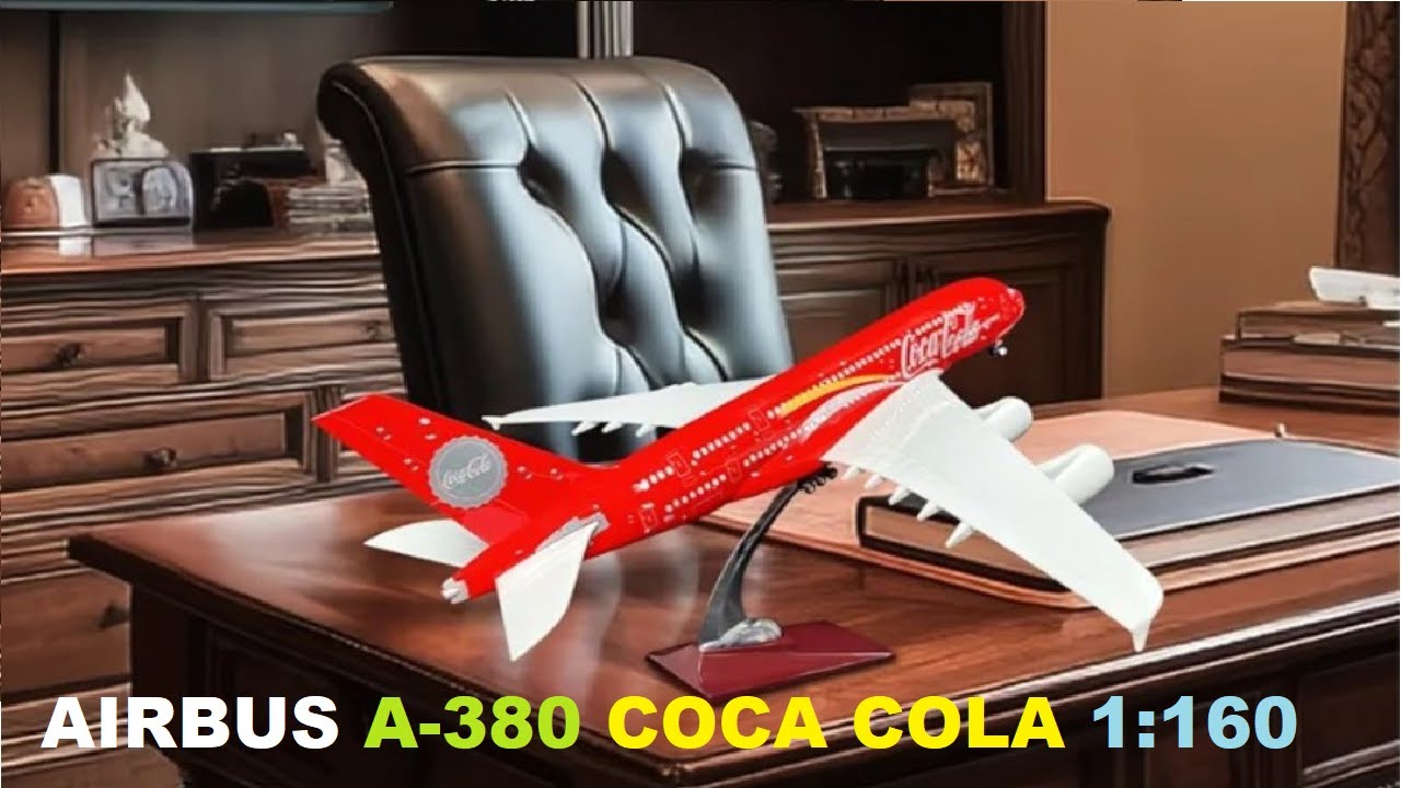 Airbus A-380 Coca Cola 1:160 50.5cm - Hobby Terapia - Hobby Therapy
