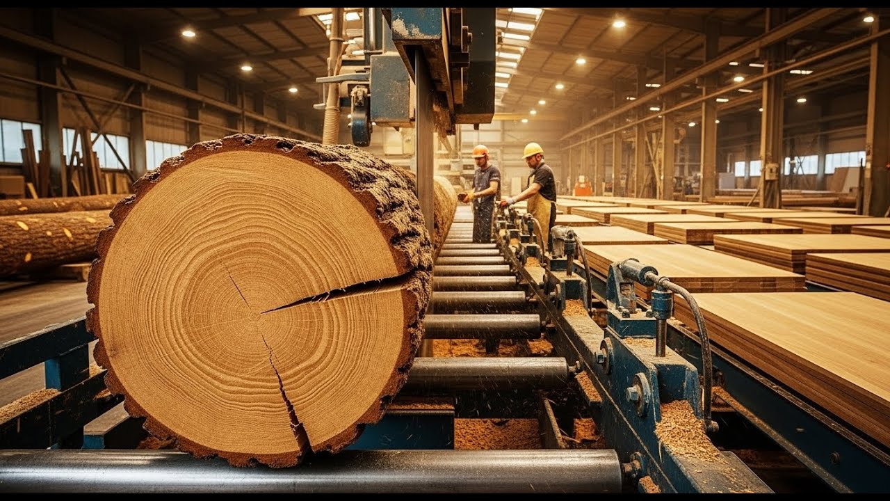Inside the Oak Processing Plant – How Hardwood Is Cut for High-End Furniture