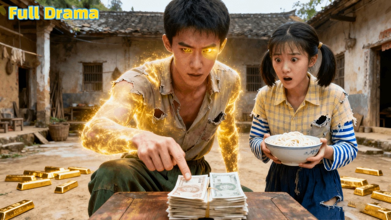 【ENG SUB】窮小子被幸運之神附身，憑空變出滿屋黃金，帶著妻女一起全家逆襲成首富！#爽剧 #逆袭 #萌娃（aqy）