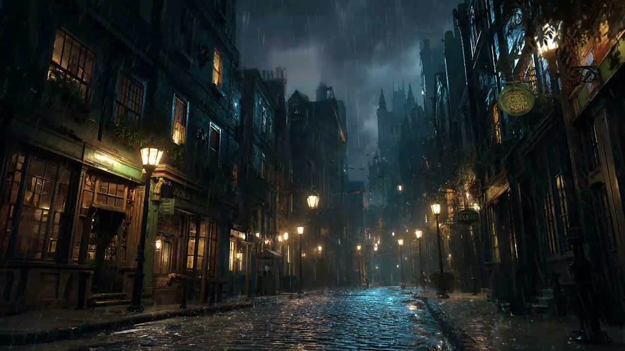 Intense Thunderstorm and Heavy Rain ⚡ Dark Night Ambience for Fast Sleep and Relaxation Therapy