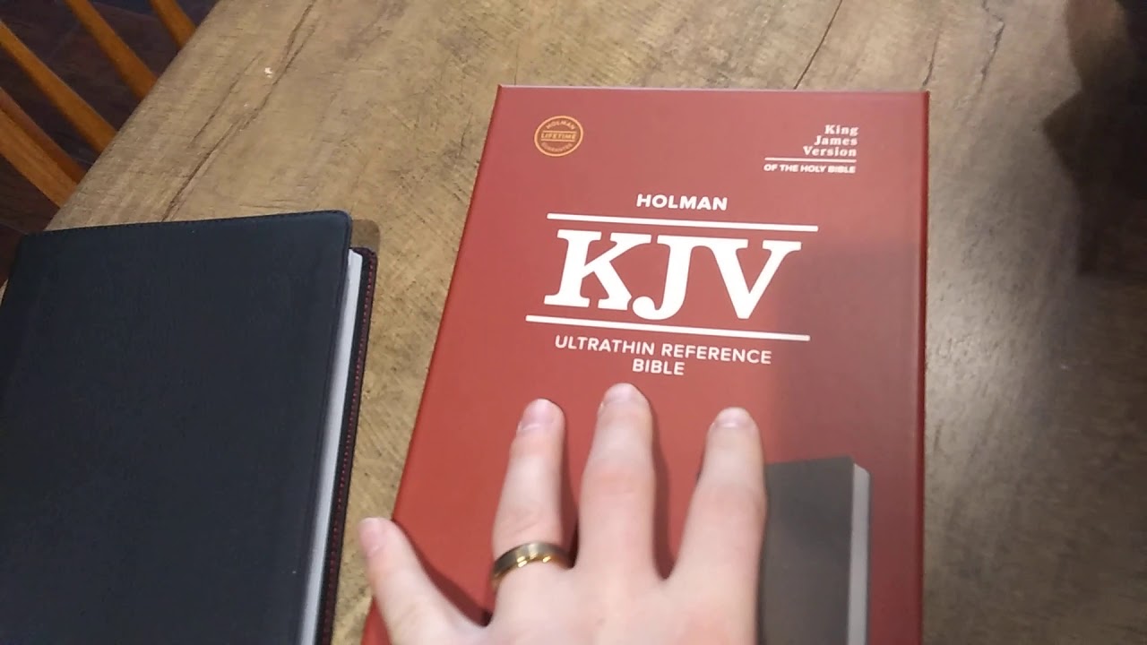 New Holman KJV thinline bible in genuine leather only 30 dollars😮!!!