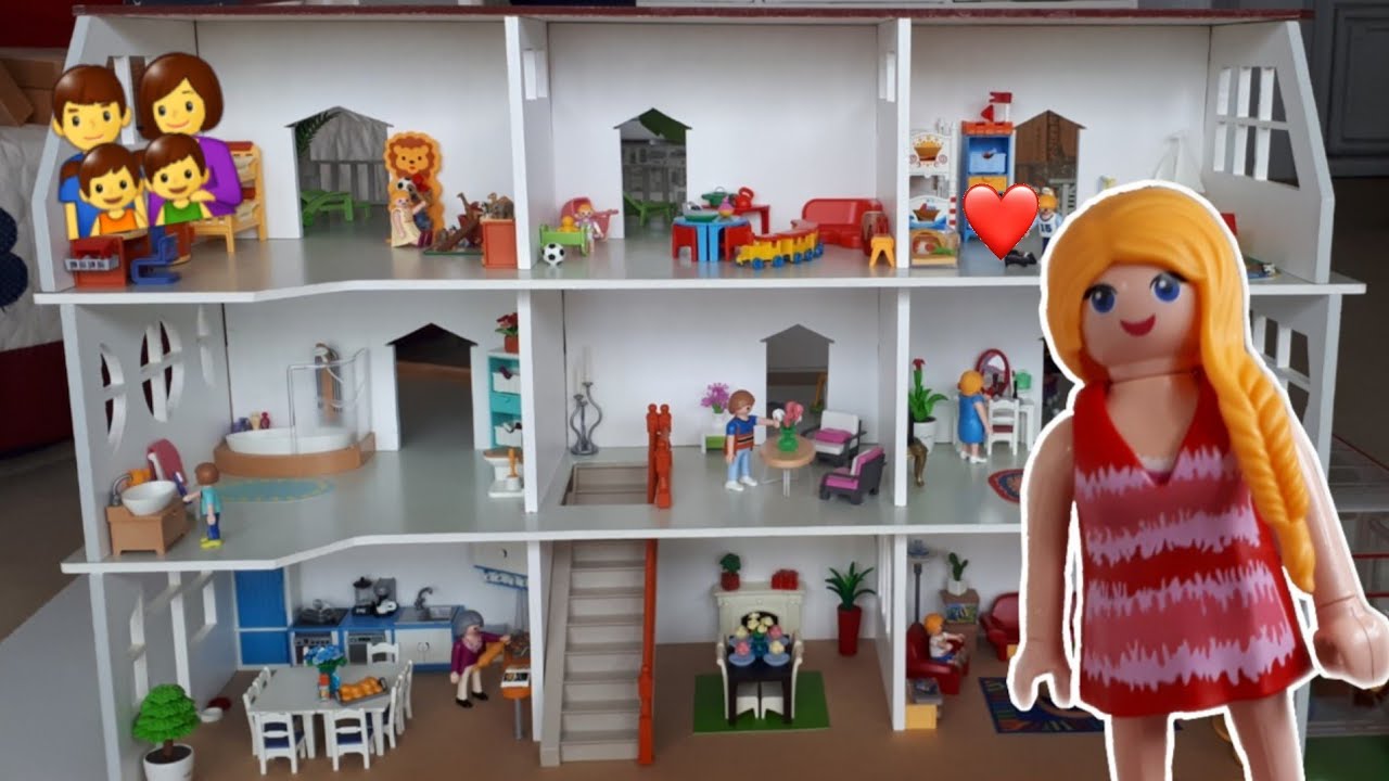 PLAYMOBIL FAMILLE NOMBREUSE : ROOM TOUR DE LA MAISON 🏠
