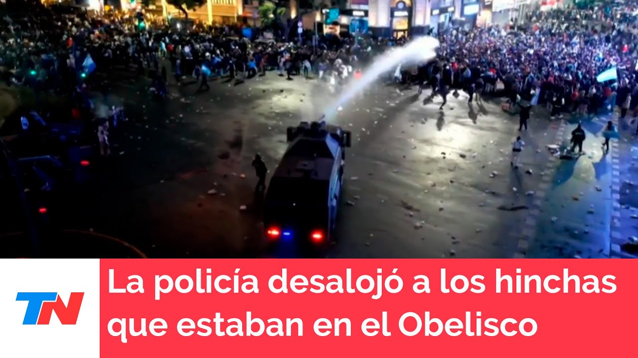 Copa América: hubo incidentes durante los festejos en el Obelisco