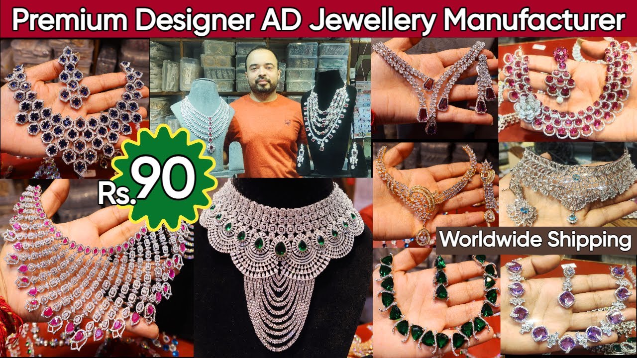 Premium Designer Bridal American Diamond Jewellery Collection 2023 | Best Stylish AD Jewellery