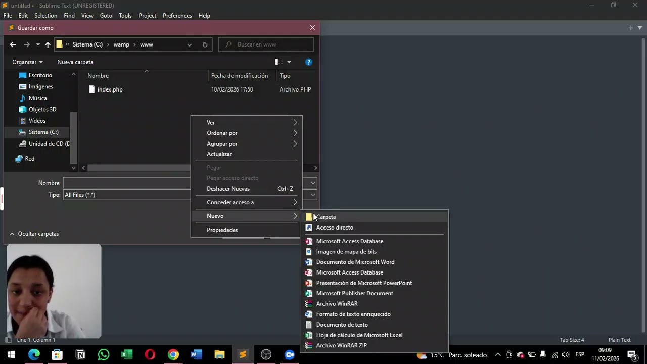 base de datos en wampserver