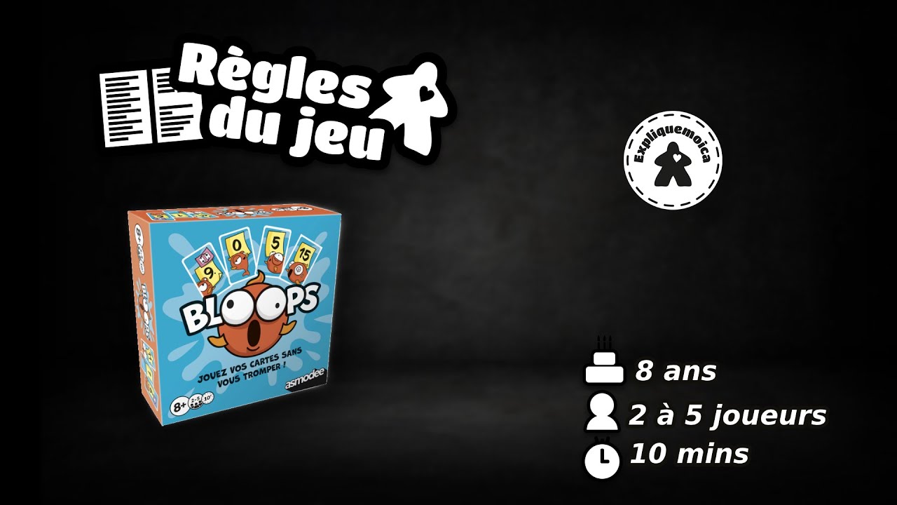 🐡 BLOOPS 🌊 règle du jeu #asmodee  #expliquemoica