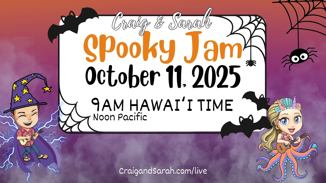Craig & Sarah Presents - Spooky #Ukulele Jam 2025! - Free #Ukulele Livestream Oct 11 2025