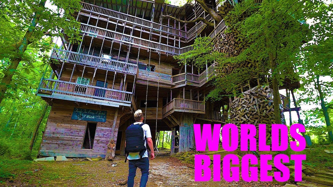 World's LARGEST Tree House - ABANDONED